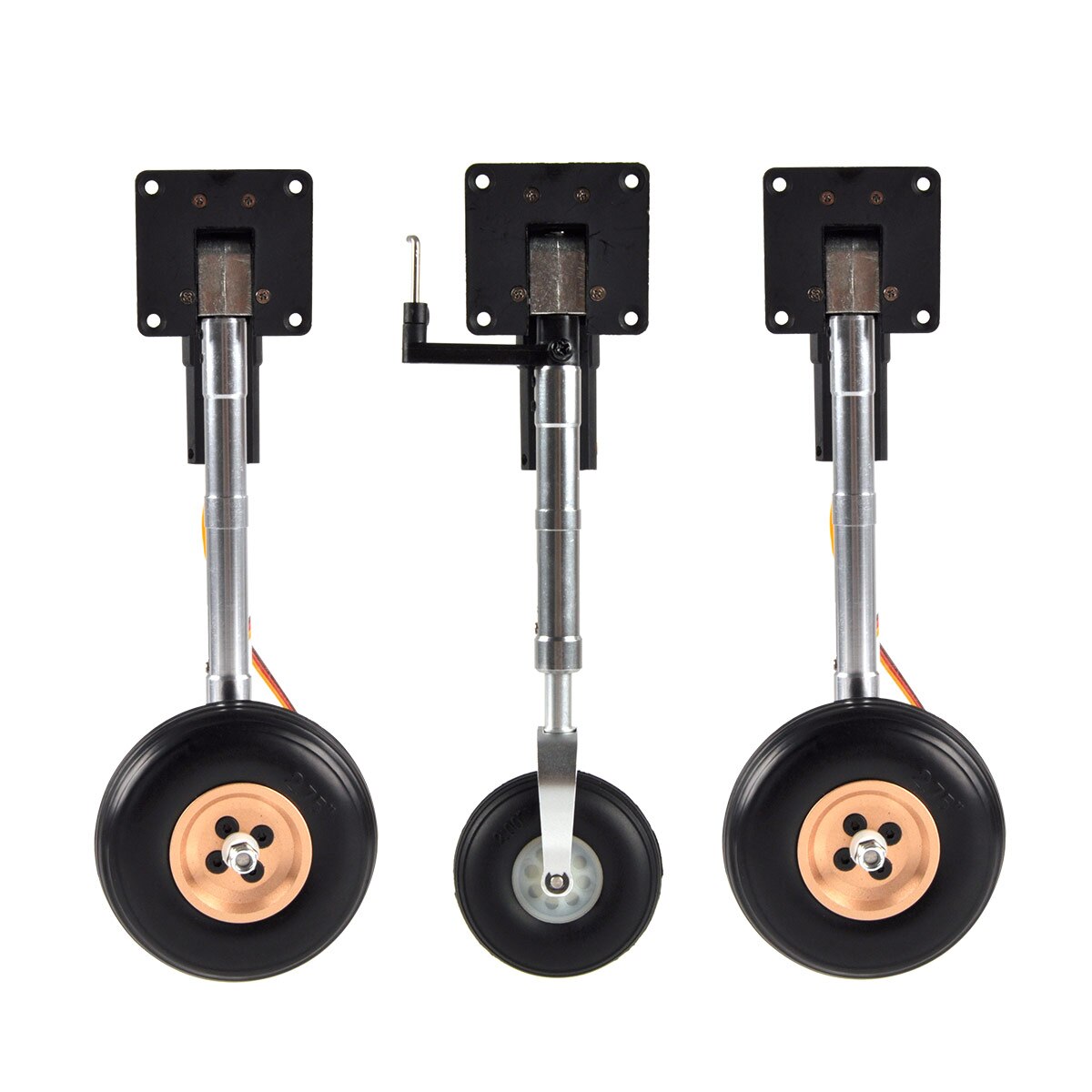DIY Steerable Dual Wheel Nose Landing Gear For RC Airplanes - With Servo For 2kg Weight Models
