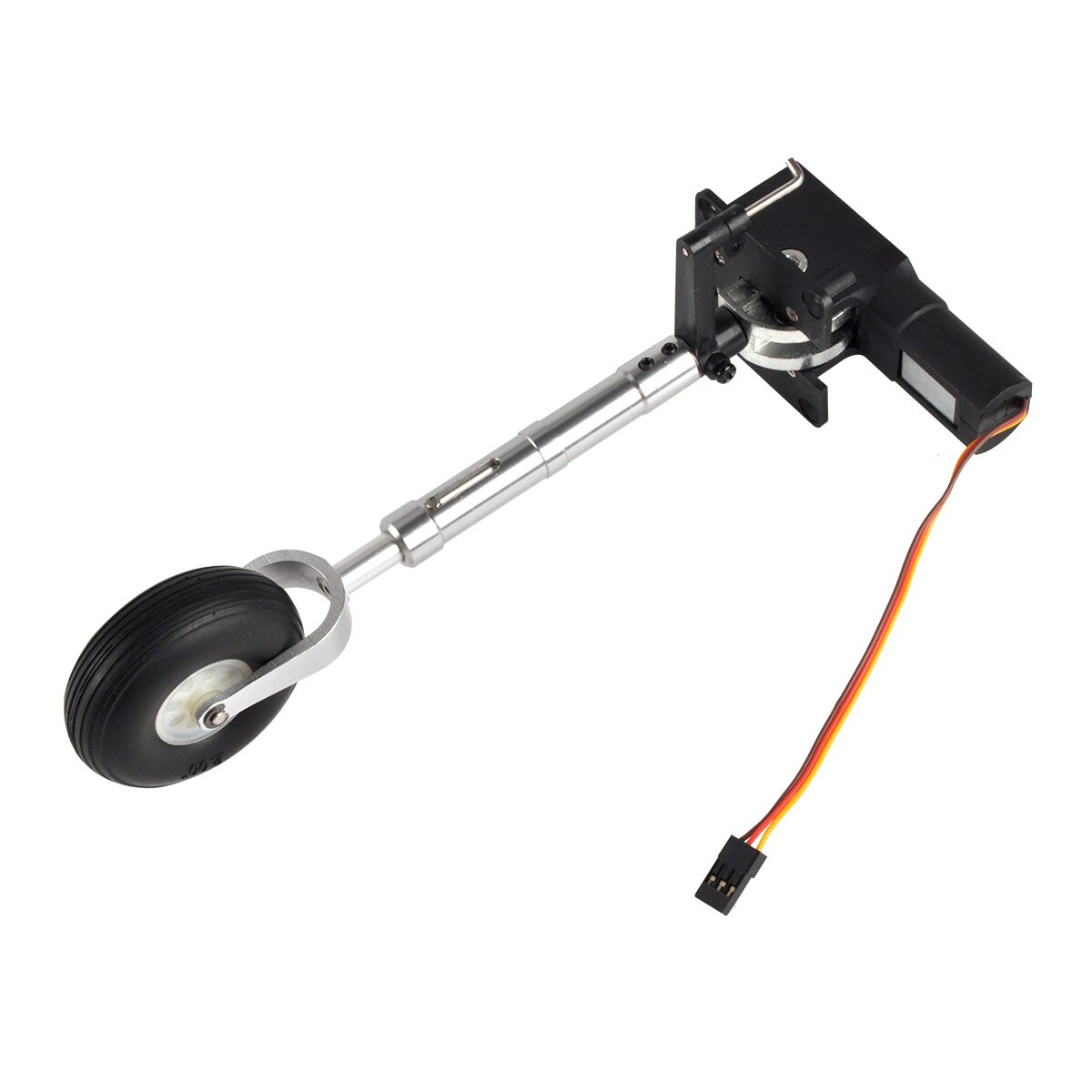 Electric Servoless Retracts Landing Gears Anti-vibration with Wheels 200mm for 4-6kg RC Plane