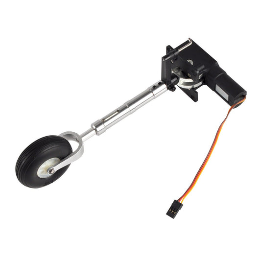 Electric Servoless Retracts Landing Gears Anti-vibration with Wheels 200mm for 4-6kg RC Plane