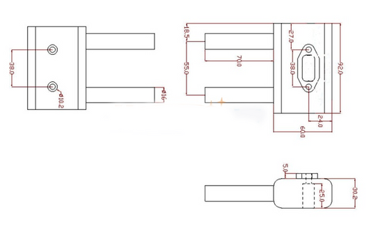 Aluminum Alloy RC Gas Airplane Model DLE35RA Engine Muffler Exhaust Pipe Canister Set