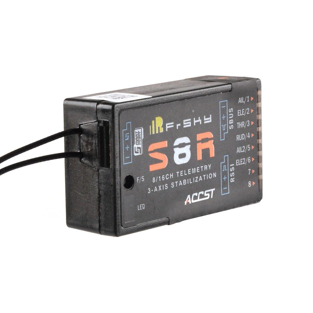 Frsky S8R 16CH 3-Axis Stablibzation RSSI PWM Output Telemetry Receiver With Smart Port