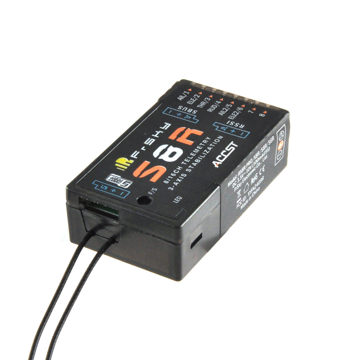 Frsky S8R 16CH 3-Axis Stablibzation RSSI PWM Output Telemetry Receiver With Smart Port