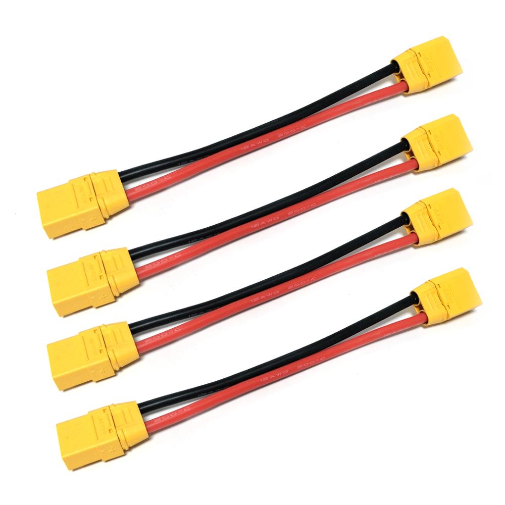High Quality XT90 12AWG Male Female Extension Cable Battery Connector Soft Silicon Wire 150mm 300mm 450mm For RC Model
