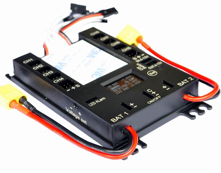 Power Mini DP Pro 9 Channels  Servo Section Board Power Box with BEC for Gas Plane