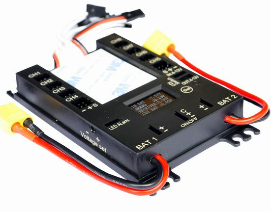 Power Mini DP Pro 9 Channels  Servo Section Board Power Box with BEC for Gas Plane