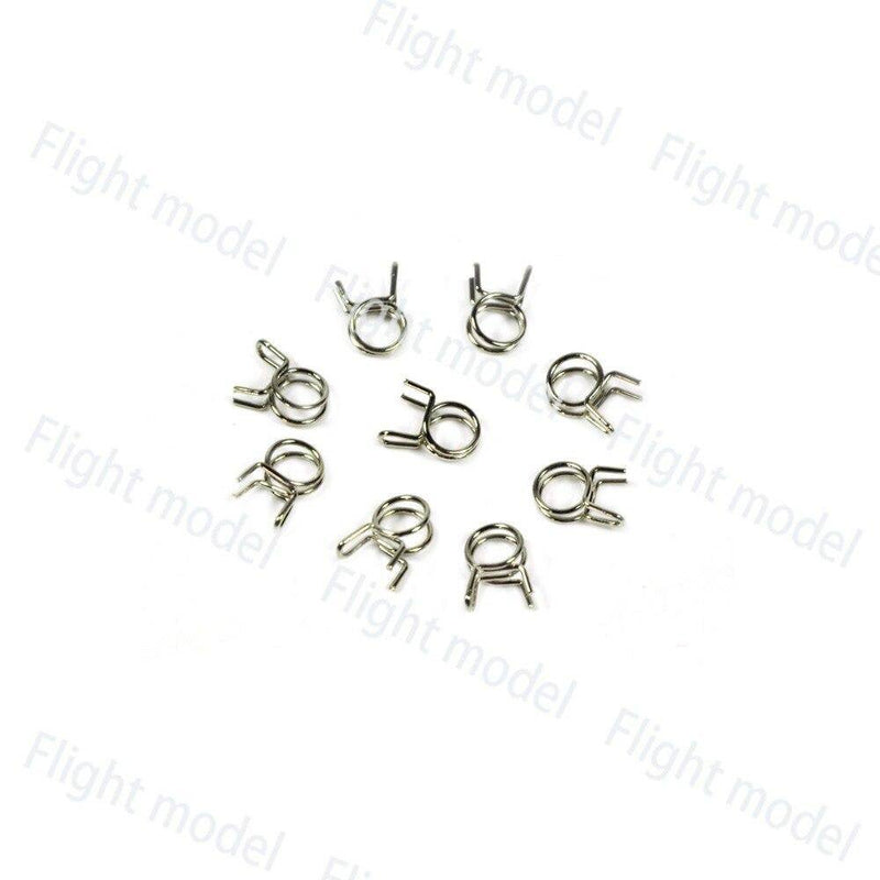 10pcs Fuel Line Oil Air Tube Clamp Hose Spring Clip Fastener 6mm Fuel Connector For RC Fuel Model Accessories