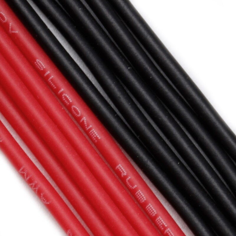26AWG Silicone Wire Flexible Gauge Stranded Copper Cables 1 meter For RC Model Black Red Color