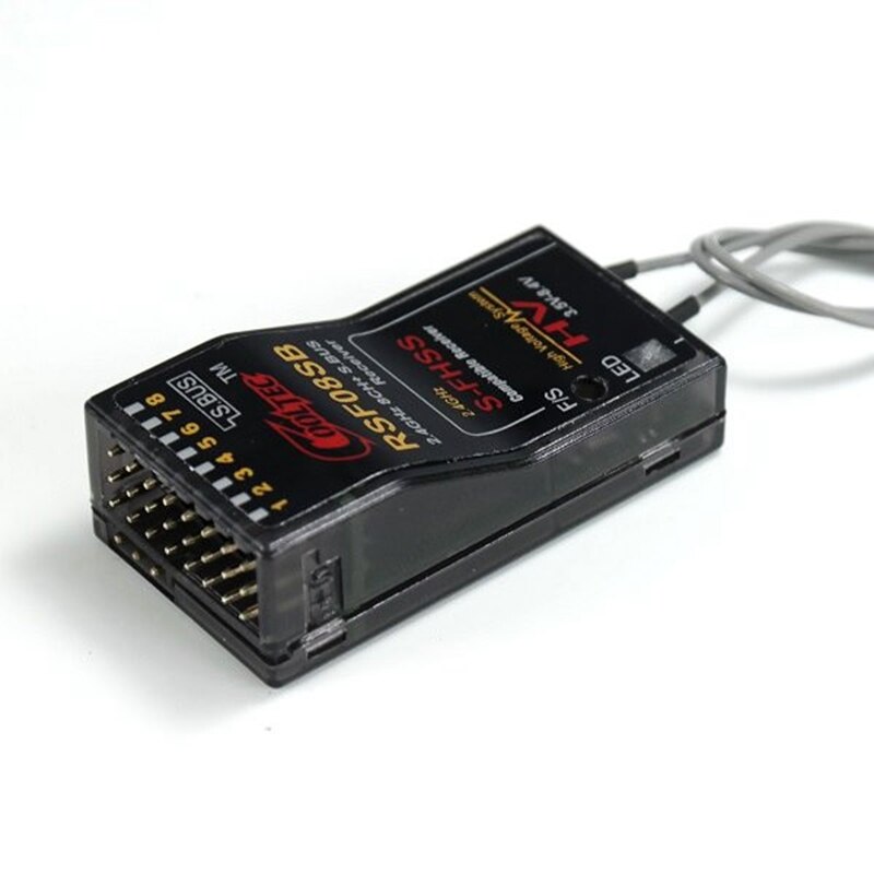 RSF08SB 2.4G 8CH Receiver Compatible With Futaba 10J 8J 6K 6J 10J 14sg 18MZ WC 18SZ S-FHSS w/ S.BUS PMW Output