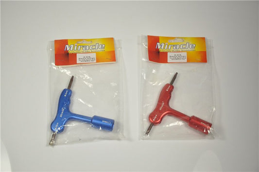 Miracle Aluminum Alloy Wrench 14mm For CM6 Spark Plug 3mm/4mm Brown/ Blue/ Red For EME DLE Gas Engine