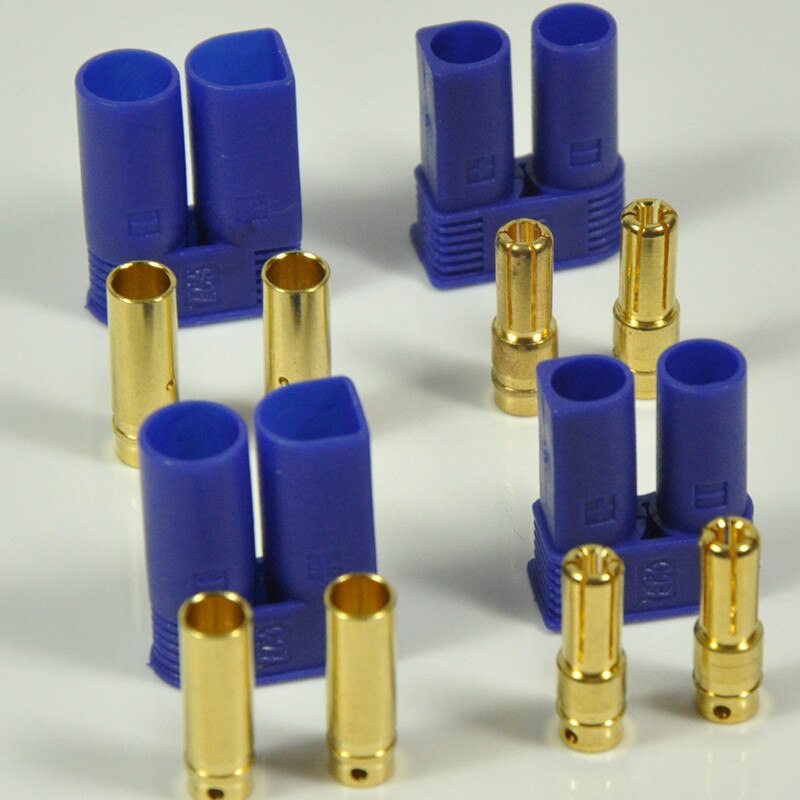 EC5 5MM Female Male Gold Plated Bullet Connector Plugs For RC Battery