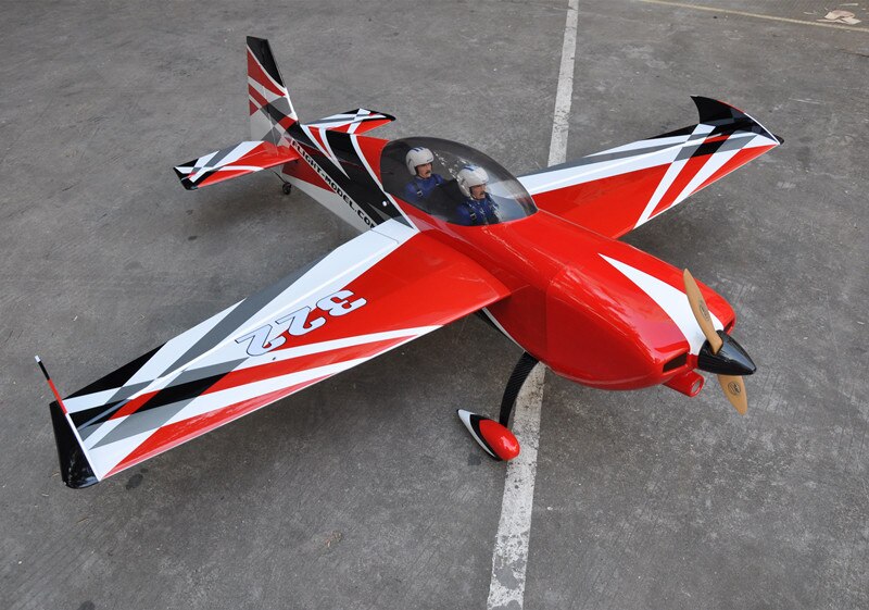 Gasoline Airplane 76" 35-40CC Votec 322 Balsa Wood 3D Plane Model ARF