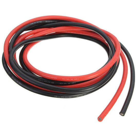 12AWG 1 meter Gauge Silicone Wire Flexible Stranded Copper Cables