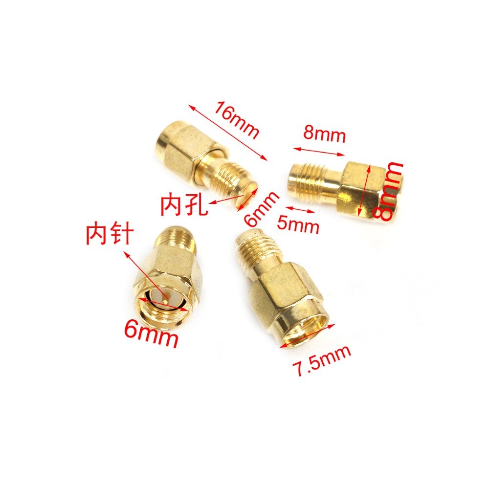 5.8G SMA Female/Male FPV Antenna Aerial Connector Adapter for RX and TX