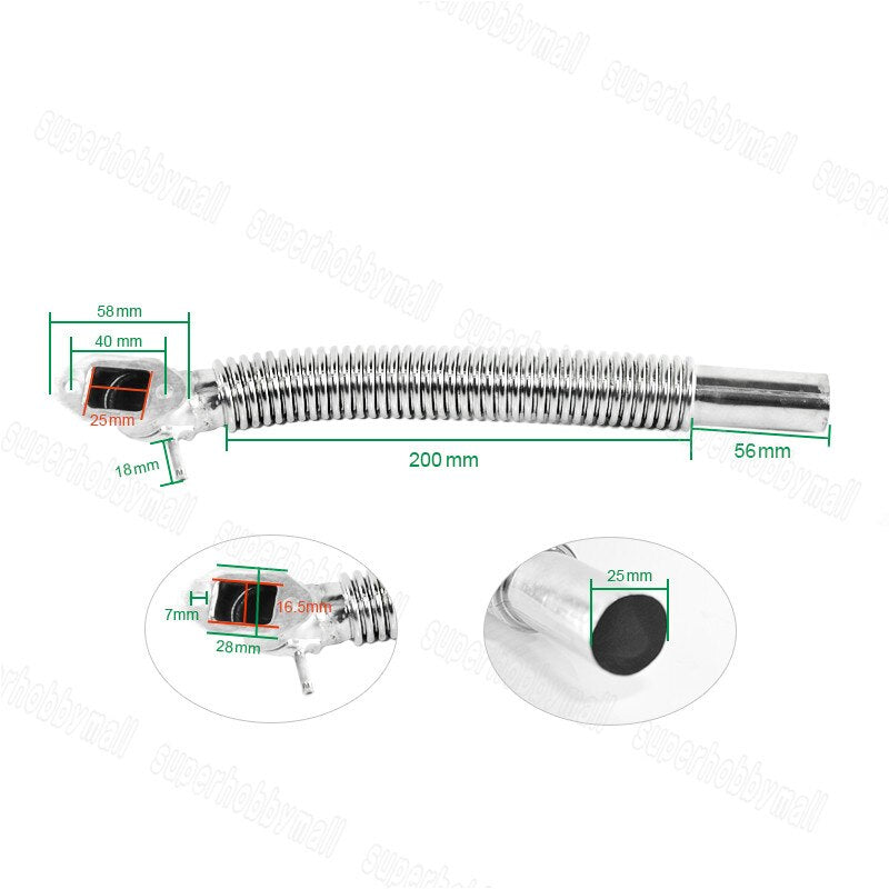 EME Flexible Header Exhaust Pipe With Smoke Nozzle