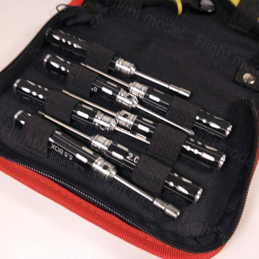 10pcs RC Tool Kit Set Screwdriver Hexagon Socker Piler With Carrying Case For RC Model