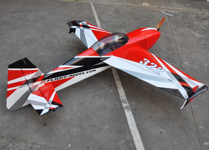 Gasoline Airplane 76" 35-40CC Votec 322 Balsa Wood 3D Plane Model ARF