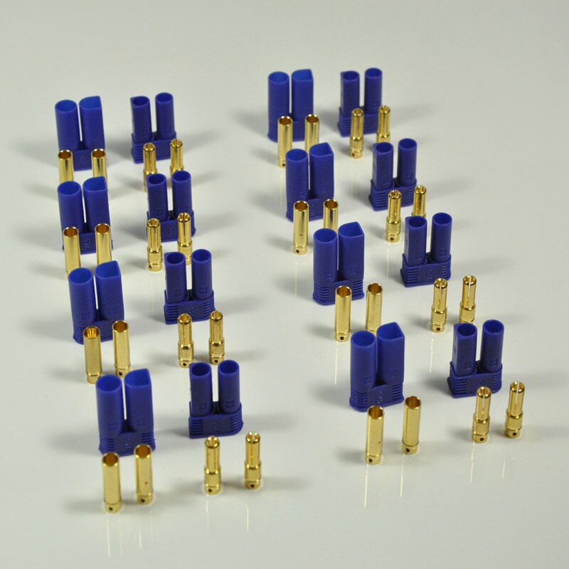 EC5 5MM Female Male Gold Plated Bullet Connector Plugs For RC Battery