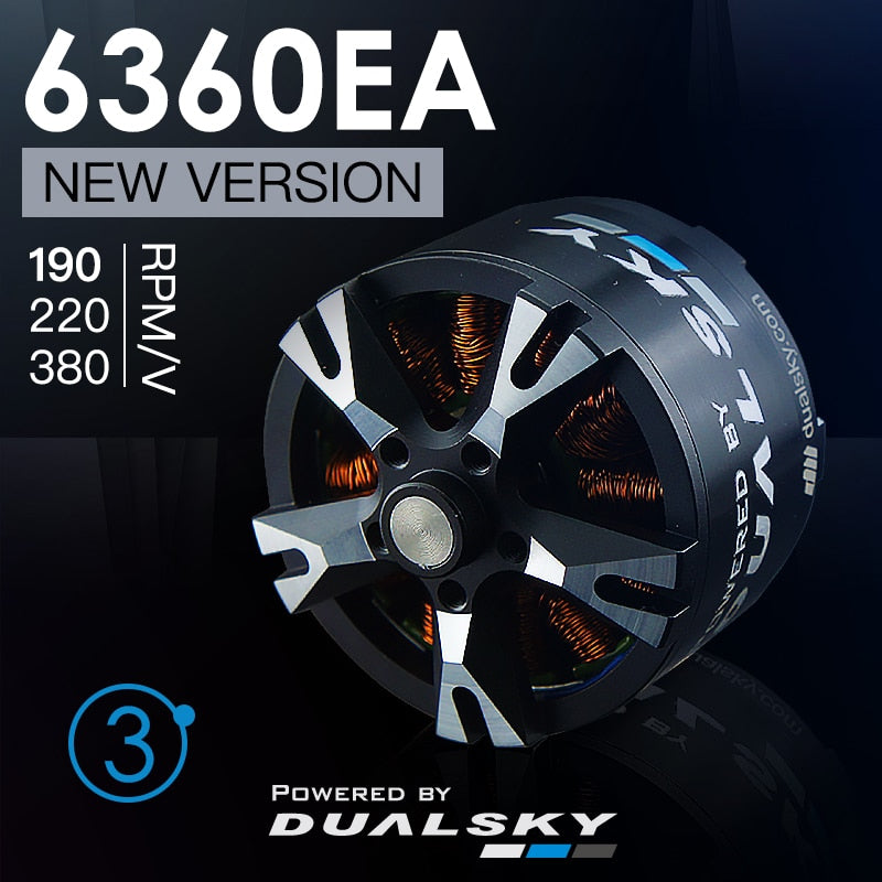 DualSky XM6360EA Brushless Motor 190KV 220KV 380KV For 170E RC Airplane
