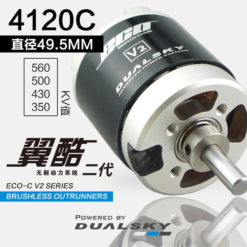DUALSKY Outrunners Brushless Motors ECO 4120C 350KV 430KV 500KV 560KV For RC Airplane