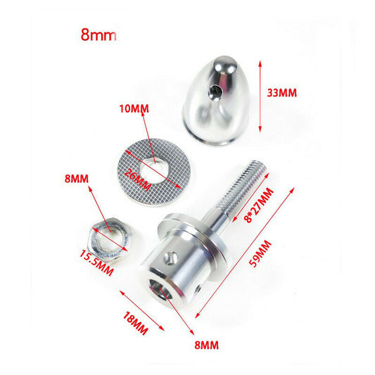 8mm Aluminum Bullet Prop/Propeller Adapter Holder for Brushless Motor