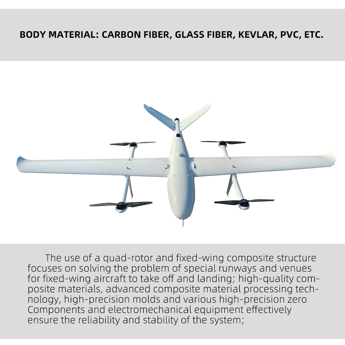 FLT-25 Fixed Wing UAV surveillance aircraft