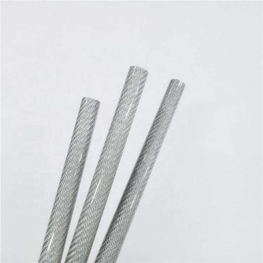 1Pc 3K Twill Glossy Carbon Fiber Tube Silver Length 1000mm Dia 38x32mm/38x34mm/28x26mm US Stock