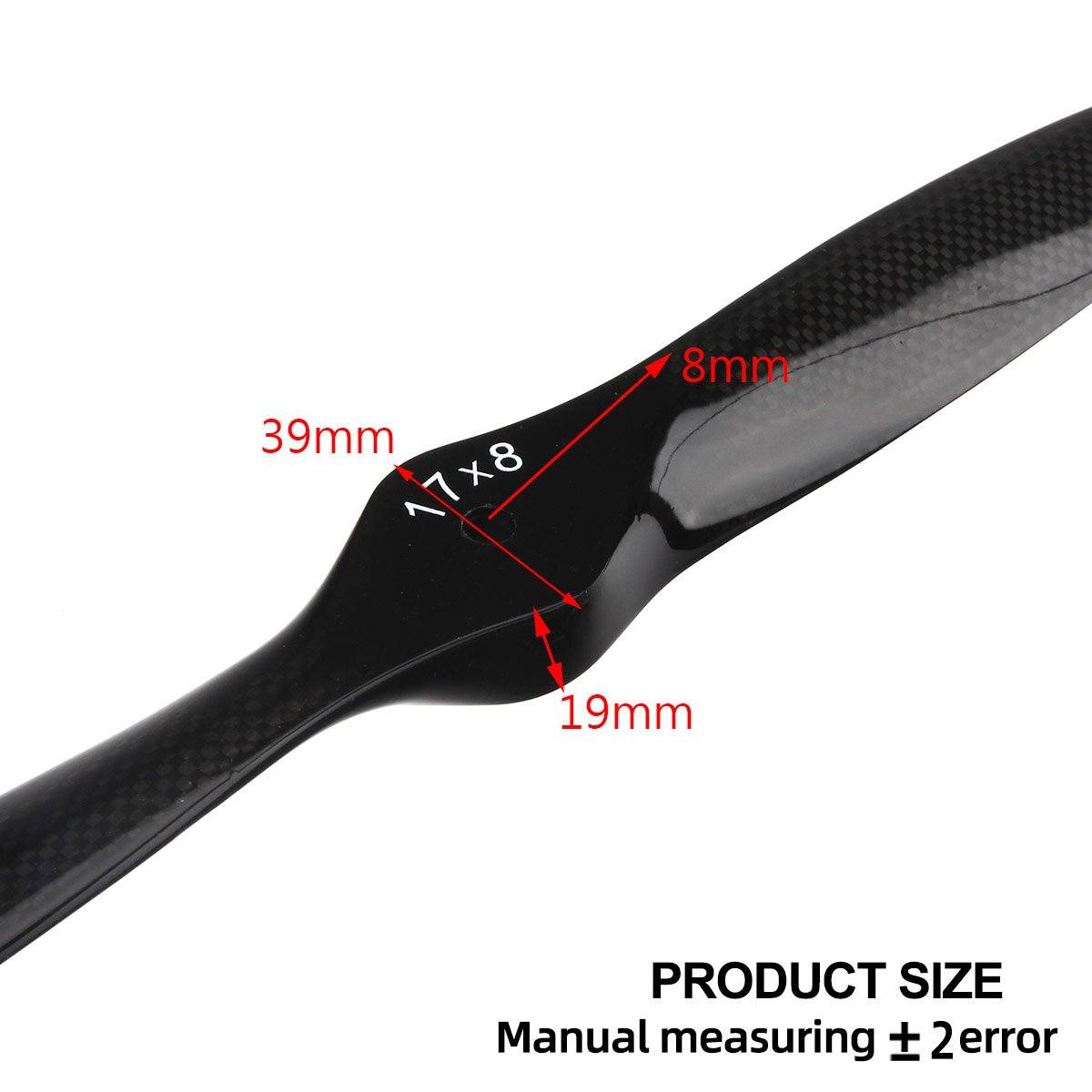 16"-20" Carbon Fiber RC Airplane Propeller Propeller Super Strong for RC Fixed Wing Gas Plane.16x8 17x6 17x8 18x8 18x10 19x8 20x8 20x10