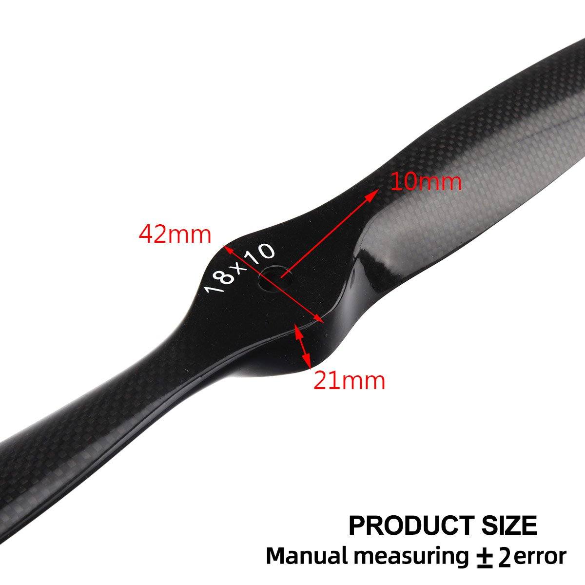 16"-20" Carbon Fiber RC Airplane Propeller Propeller Super Strong for RC Fixed Wing Gas Plane.16x8 17x6 17x8 18x8 18x10 19x8 20x8 20x10