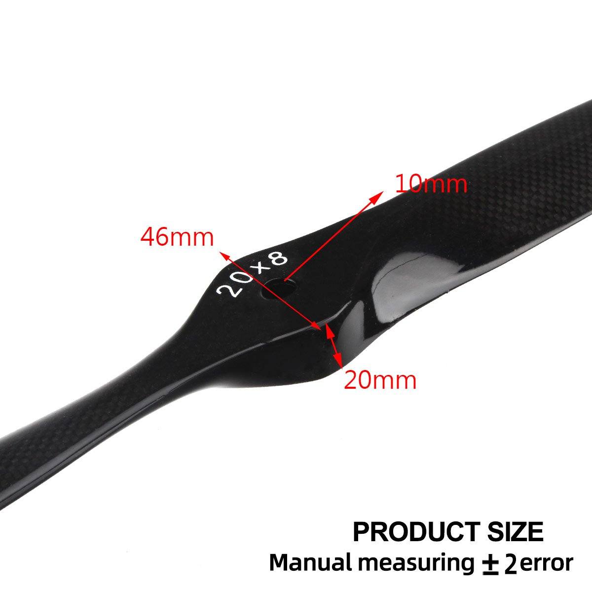 16"-20" Carbon Fiber RC Airplane Propeller Propeller Super Strong for RC Fixed Wing Gas Plane.16x8 17x6 17x8 18x8 18x10 19x8 20x8 20x10