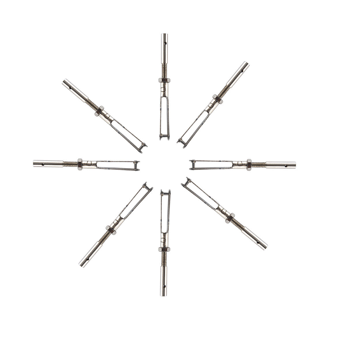 10PCS M2 M3 Metal Collet Chuck Clevis Pull Rod Connector Coupler Screw Spare Parts For RC Aircraft Model