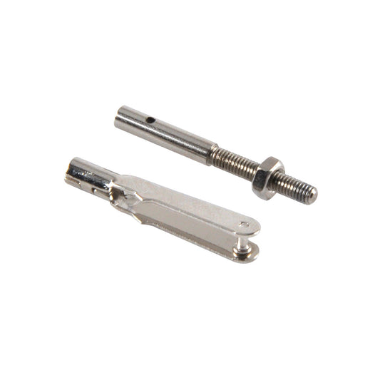 10PCS M2 M3 Metal Collet Chuck Clevis Pull Rod Connector Coupler Screw Spare Parts For RC Aircraft Model