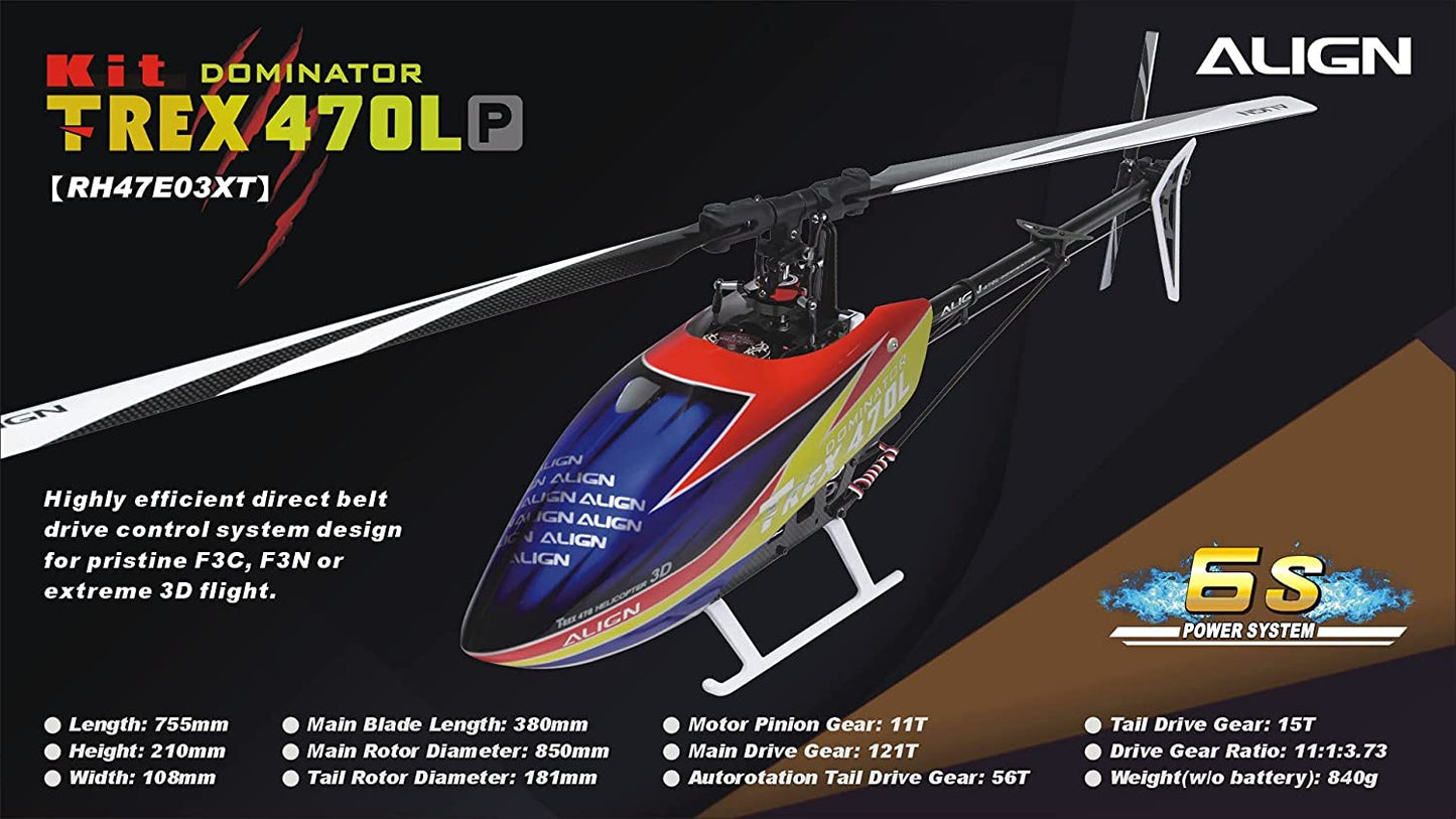 RC Helicopter T-REX 470LP KIT Super Combo 3D RC Helicopter