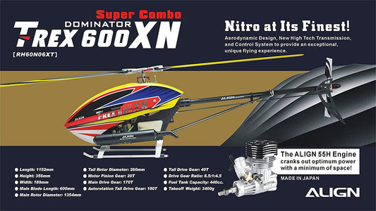 RC Helicopter T-REX 600XN Super Combo 3D RC Helicopter