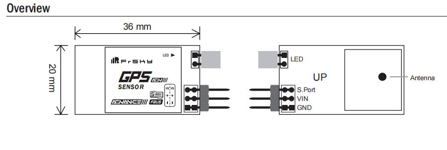 FrSky GPS ADV Sensor for RC Airplane Model Receivers