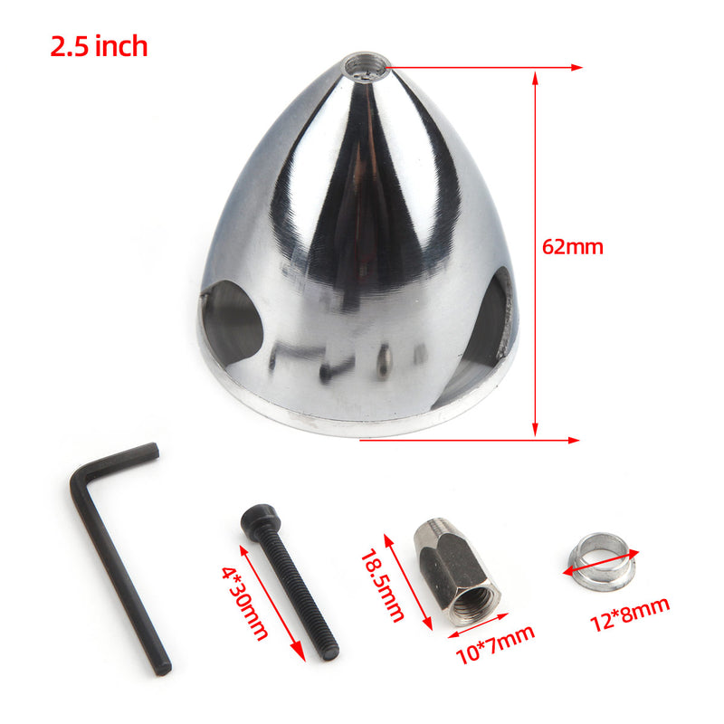 64mm/2.5inch Aluminum Spinner Special Drilled For  3 Blade Propeller