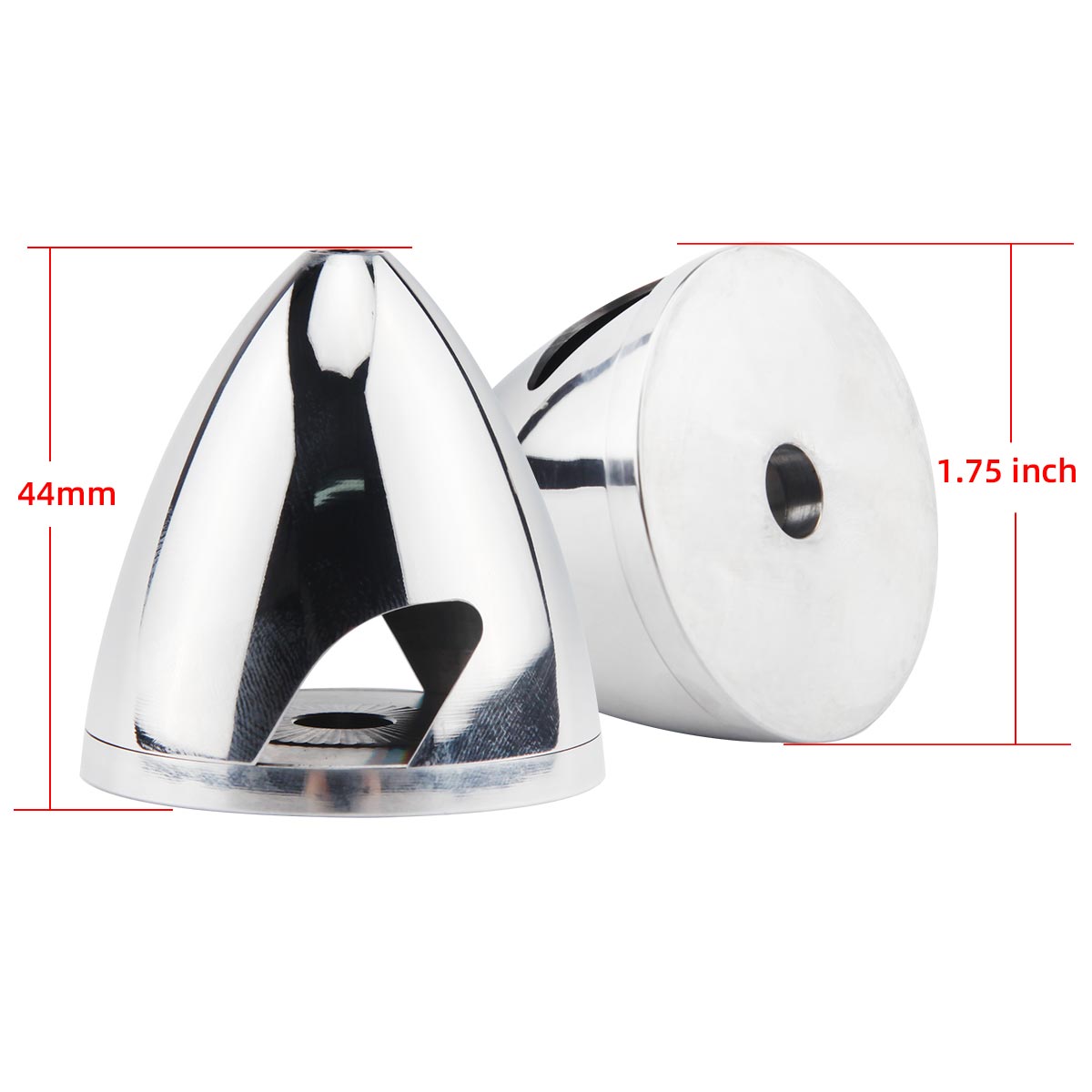 1.5/1.75/2/2.25/2.5/2.75/3/3.25/3.5/3.75/4/4.5/5 inch Miracle Standard 2 Blade Aluminium Propeller Spinner for RC Gas Aircraft Plane