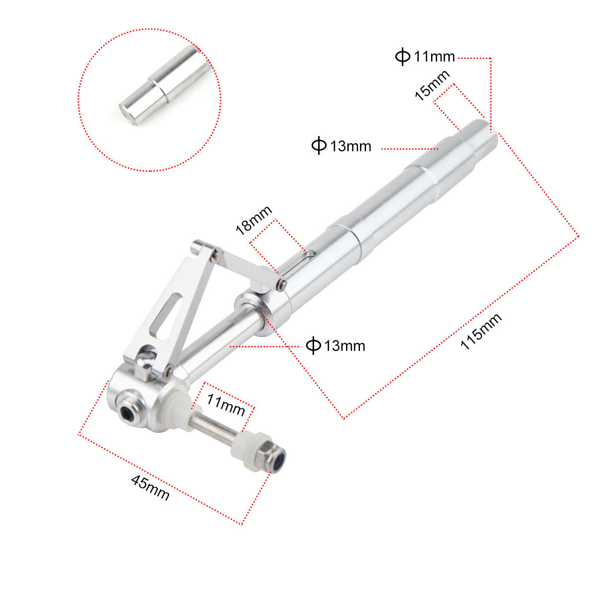Φ11*Φ13*D4*L140mm Aluminum alloy Anti Vibration Landing Gear for RC Airplane