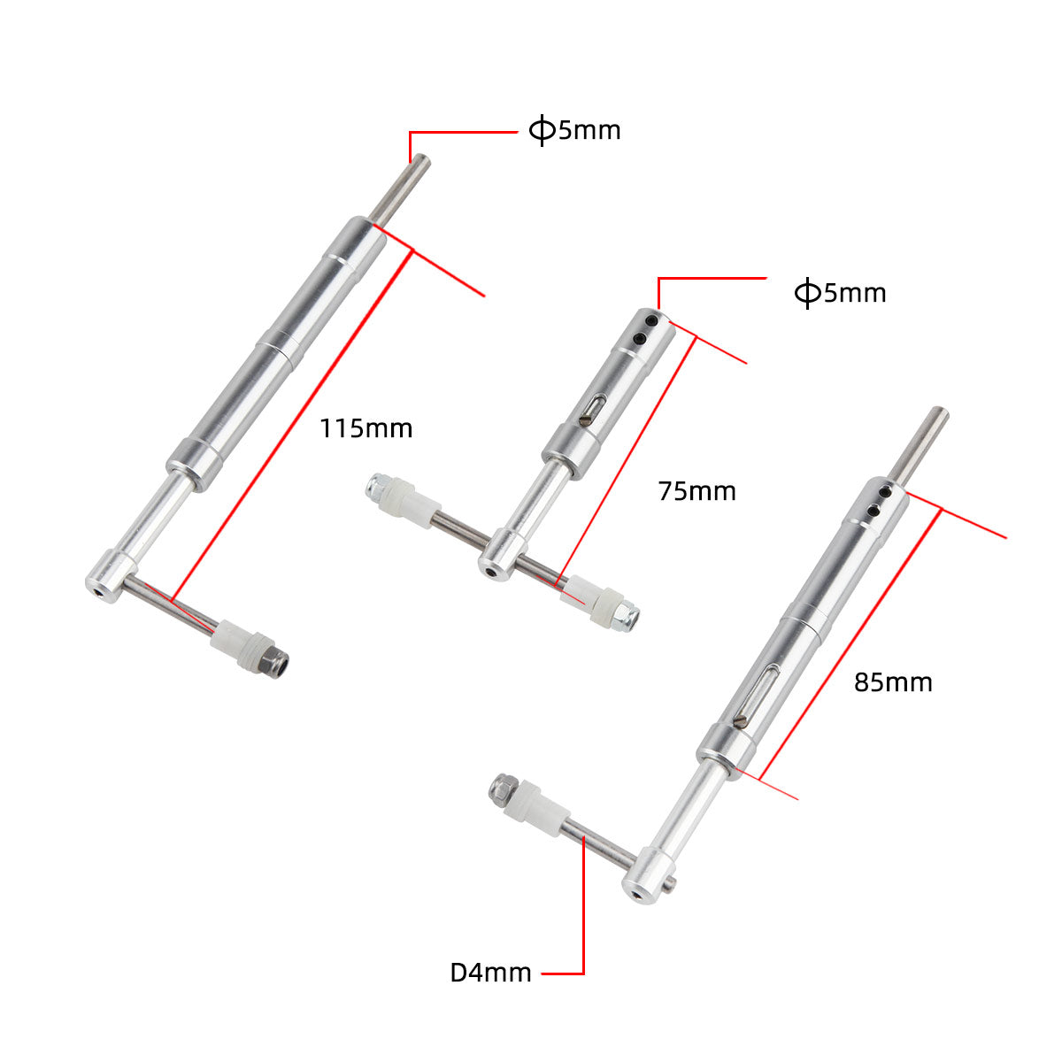 3PCS/Set Anti-Vibration Landing Gears For Class 40-60 Airplane Shock Absorbing