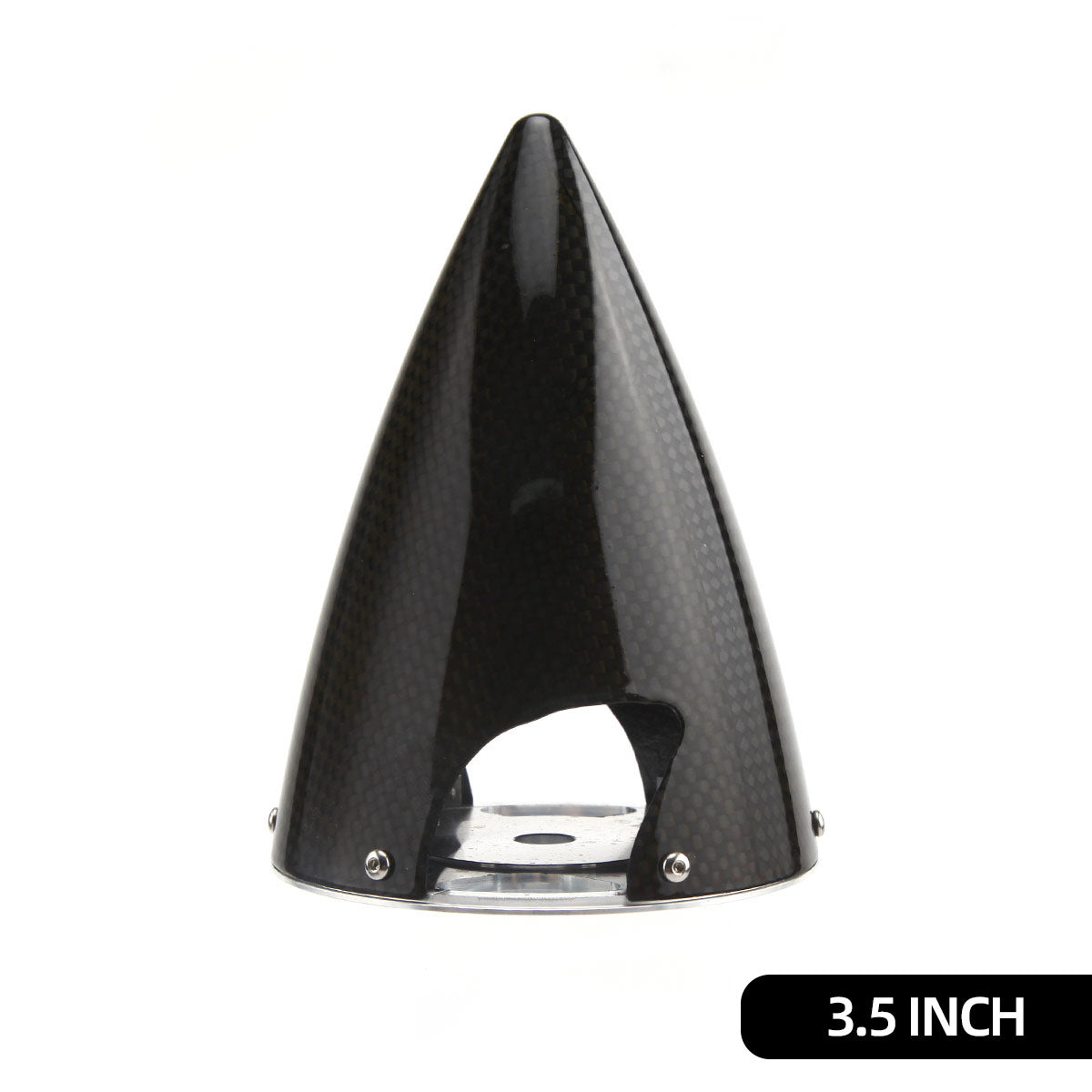 Sharp Cone Carbon Fiber Spinner W/ CNC Back Plate ( 3~6inch )