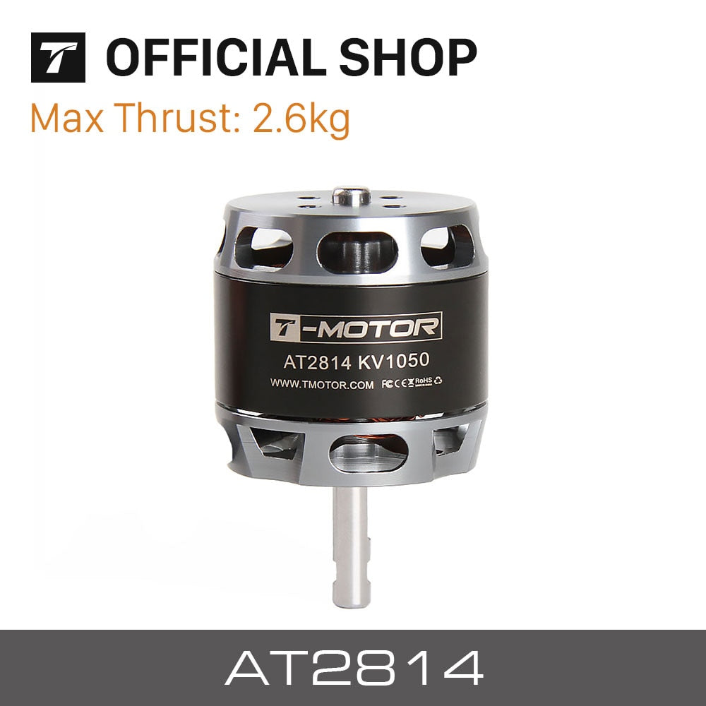 T-MOTOR AT2814 Long Shaft KV900 KV1050 KV1200 brushless motor for long range VTOL fixed wing UAV