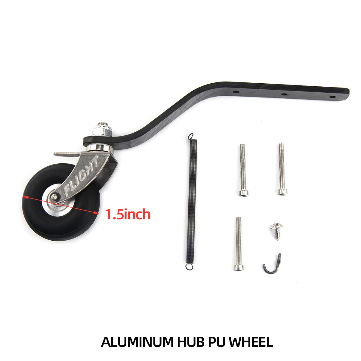 Carbon Fiber Tail Wheel A2 for 50-60CC Gas Airplane