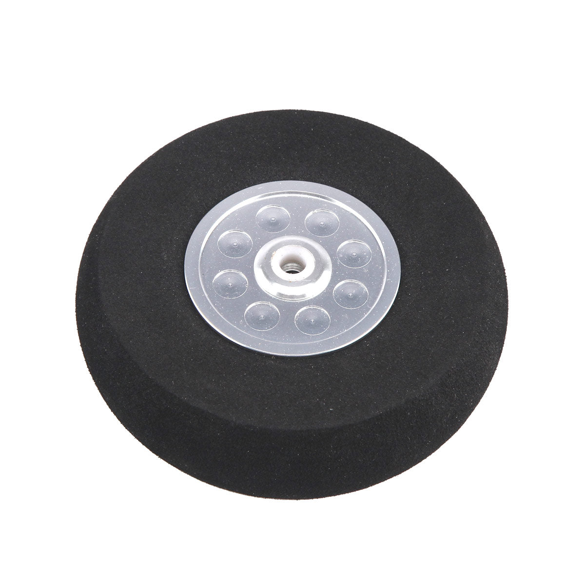 1Pair 3~5inch Hard Sponge Wheel with Alunium Hub