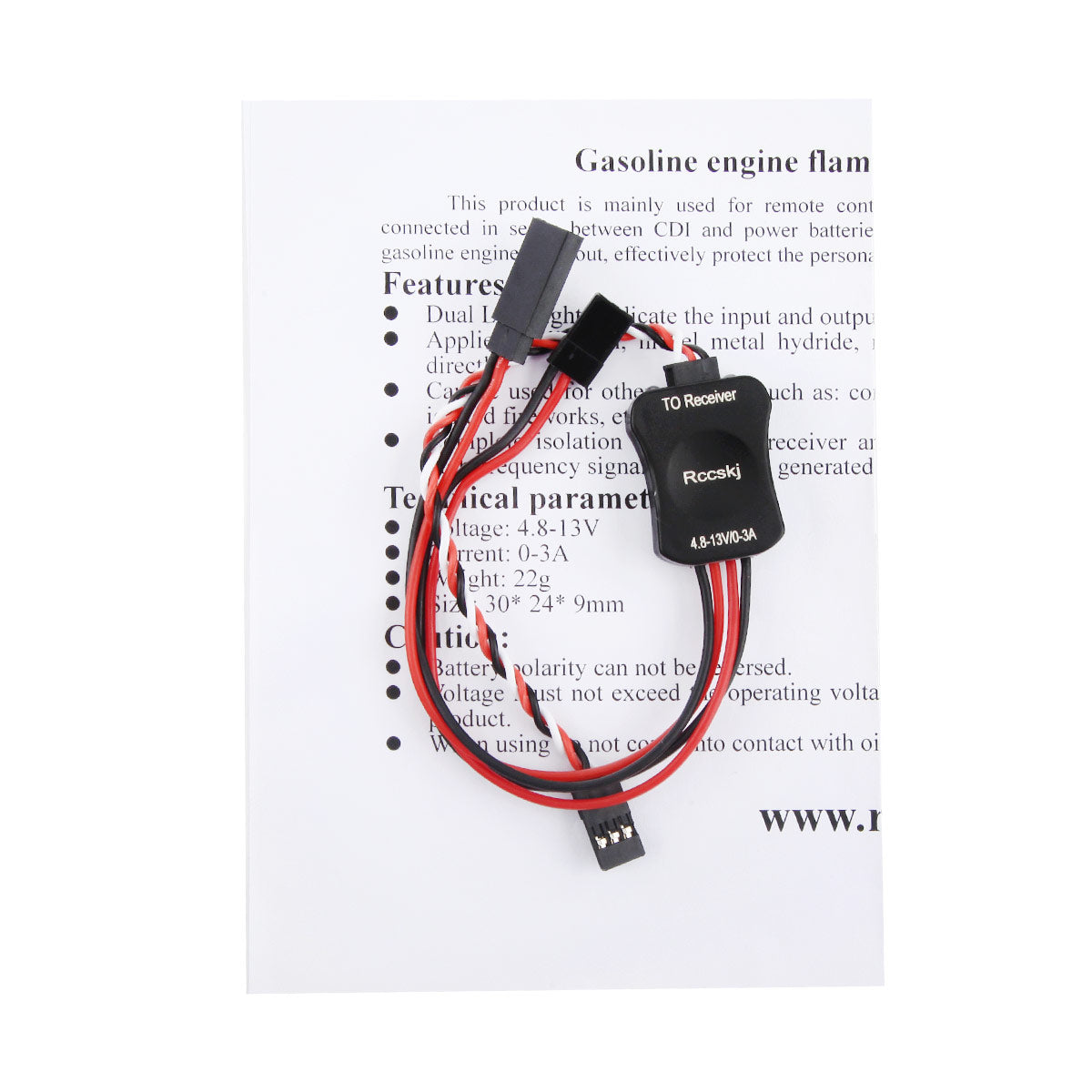 Gasoline Engine Flameout Remote Swtich For RC Aircraft