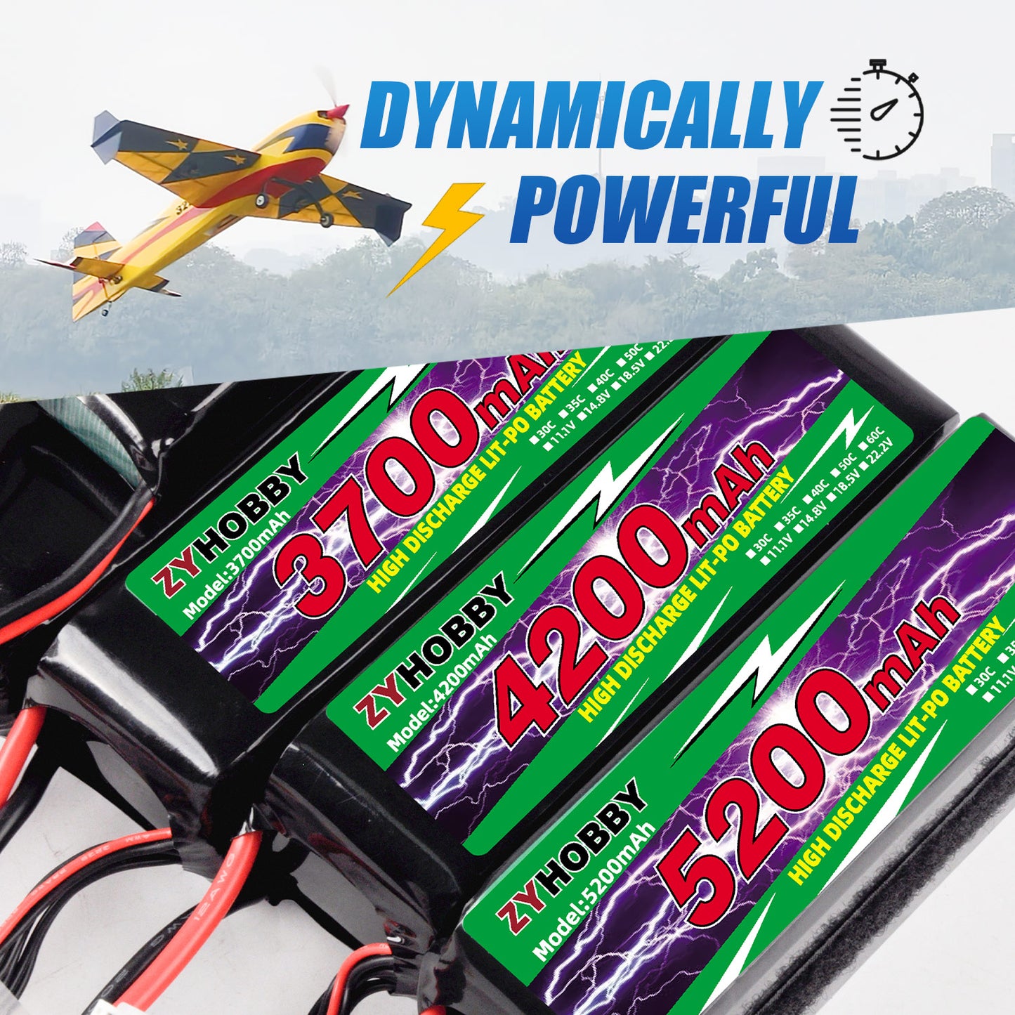RC Model Battery 3S/6S Li-ion Batteries for Model Aircraft Helicopters