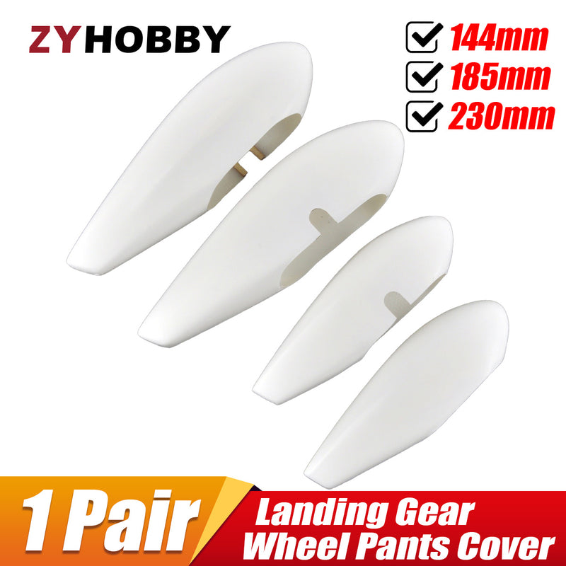 1Pair RC Airplanes Landing Gear Wheel Pants Cover Low Resistance 144mm/185mm Length Protection for Models Aircraft Spare Part