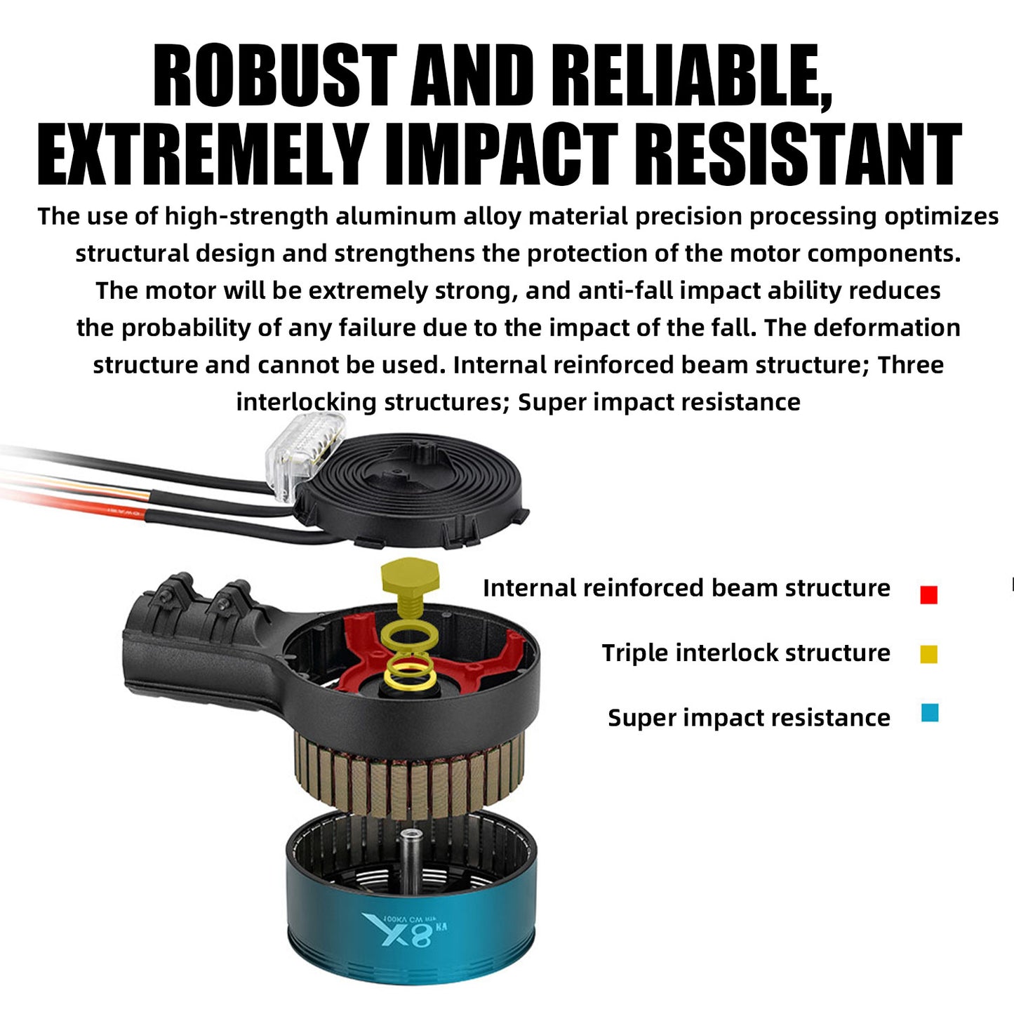 4PCS X8 Power System 15KG Thrust 100KV Motor+ESC+30"Prop For Agriculture Drone