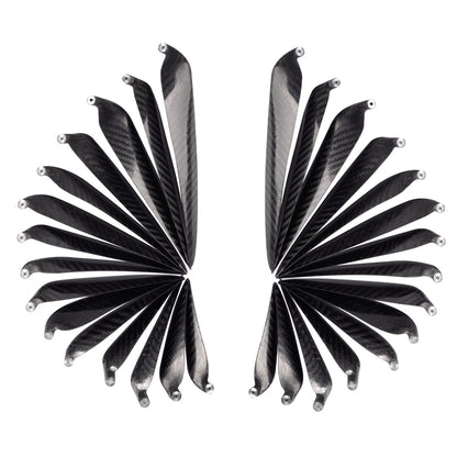 ZYHOBBY 9.5~18inch Twill Carbon Fiber Propeller Foldable Propeller for RC Airplane Multiple propeller sizes available