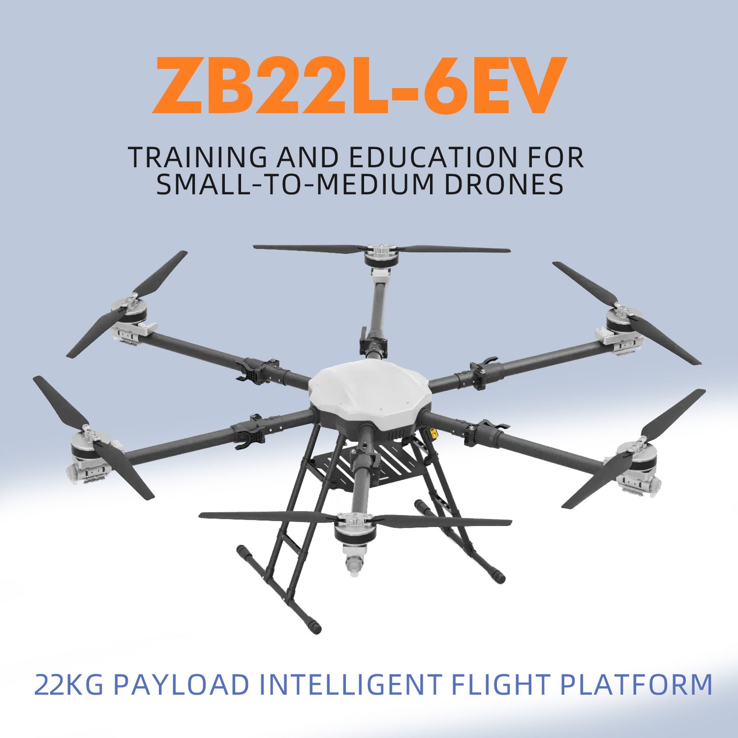 22KG Payload Training Machine Drone Frame UAV Frame With Hobbywing X9 Power System