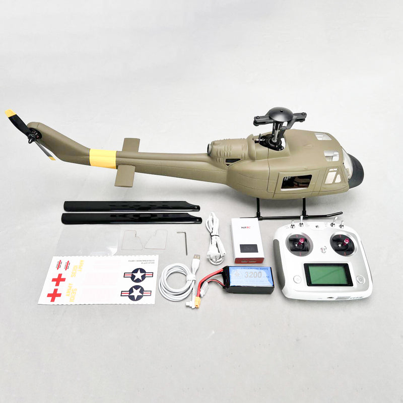 Roban 450size UH-1D Helicopter RC Helicopter GPS Mode X1 Flight Control System LED Lighting System RTF Version