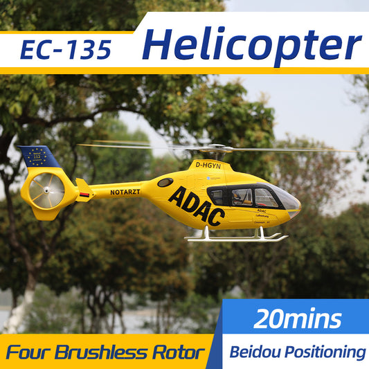 FLYWING EC-135 Helicopter M10N GPS Module H1 Syeterm 10 Channel Transtmitter RTF Version